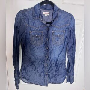 True Religion Women's Denim Western Shirt - Indigo